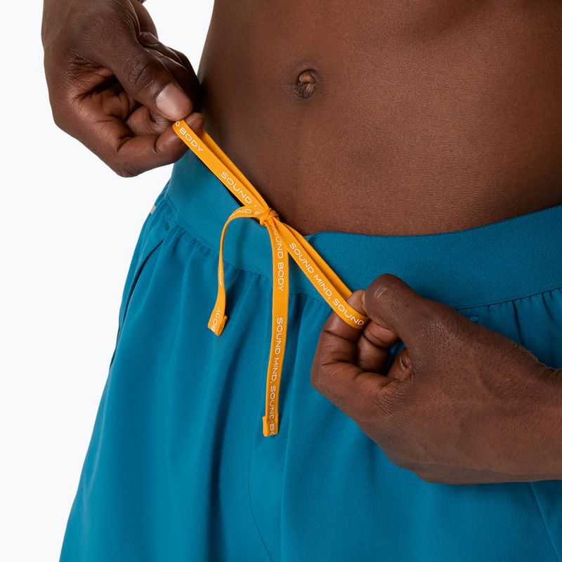 Spodenki do biegania męskie ASICS Road 2N1 5IN tranquil teal/dark teal/yamabuki 7