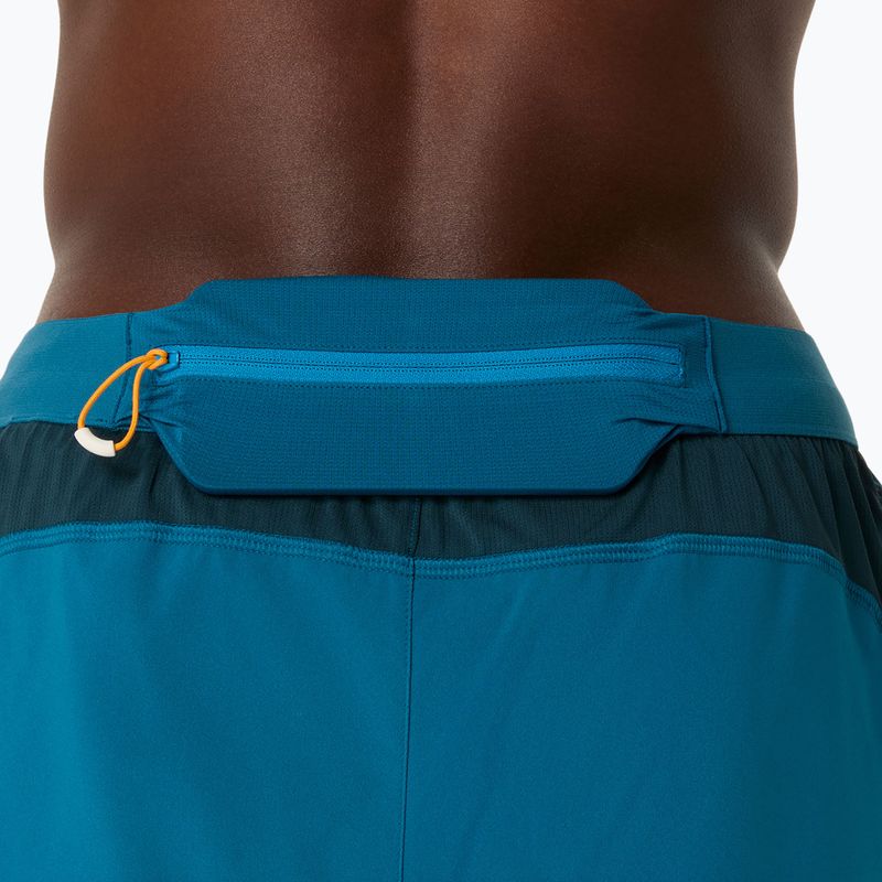 Spodenki do biegania męskie ASICS Road 2N1 5IN tranquil teal/dark teal/yamabuki 8