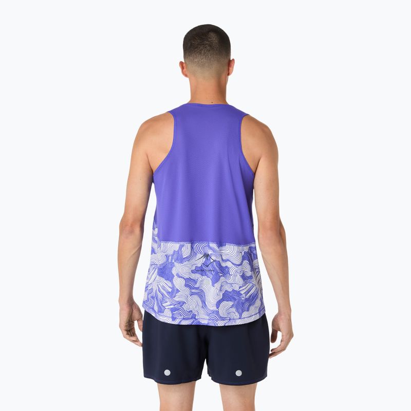 Koszulka do biegania męska ASICS Fujitrail Singlet cobalt burst/cream 3