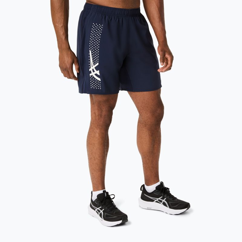 Spodenki do biegania męskie ASICS Icon 7IN midnight/cream 4