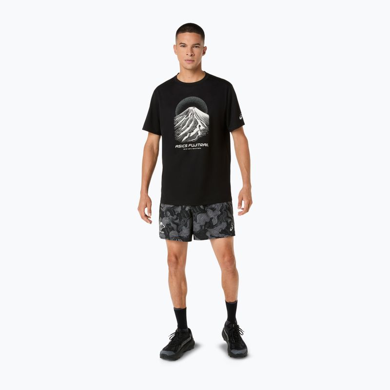 Koszulka do biegania męska Asics Fujitrail Logo Ss Top Performance Black/Cream/Carbon 2