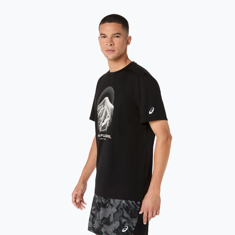 Koszulka do biegania męska Asics Fujitrail Logo Ss Top Performance Black/Cream/Carbon 4