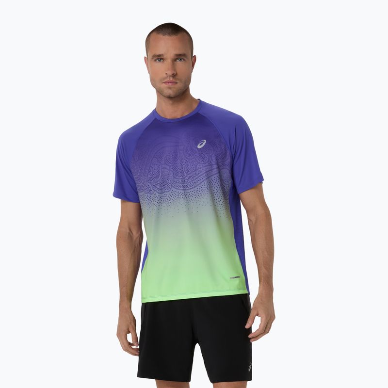 Koszulka do biegania męska ASICS Road Fade cobalt burst/illuminate green
