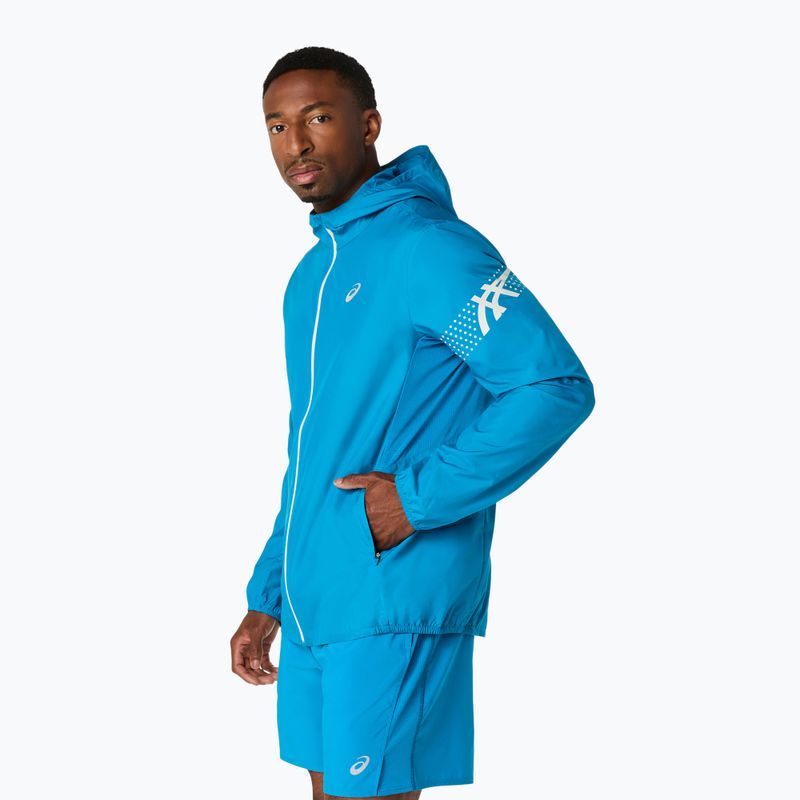 Kurtka do biegania męska ASICS Icon aegean blue/cream 4