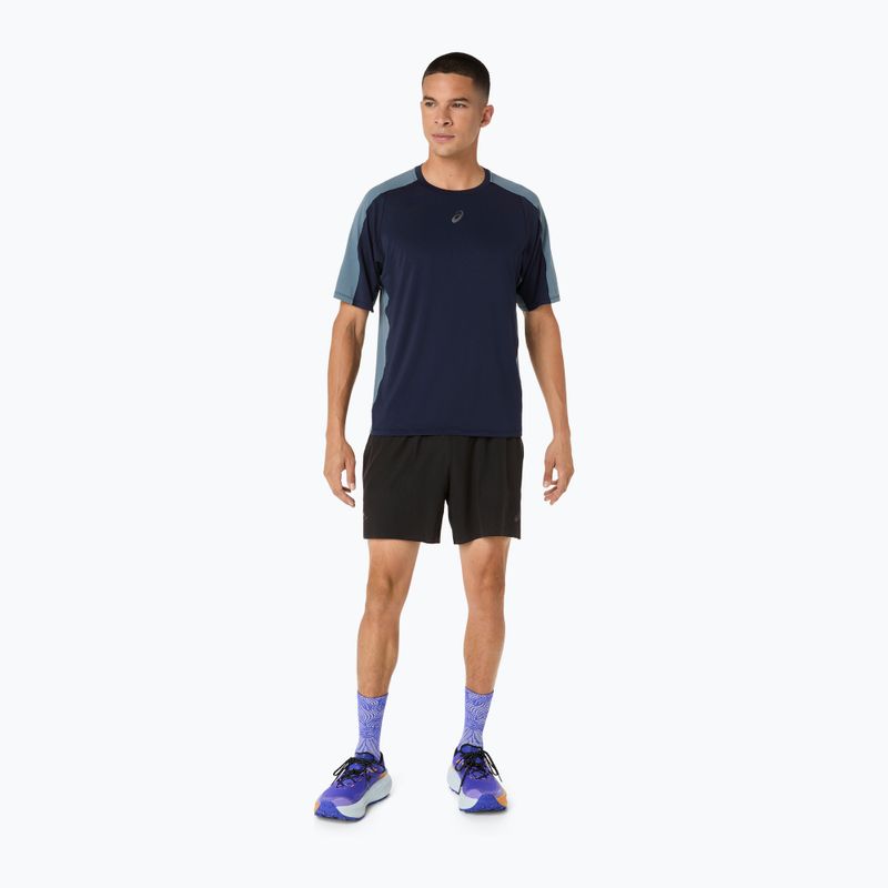 Koszulka do biegania męska ASICS Fujitrail Elite SS Top midnight/ironclad 2