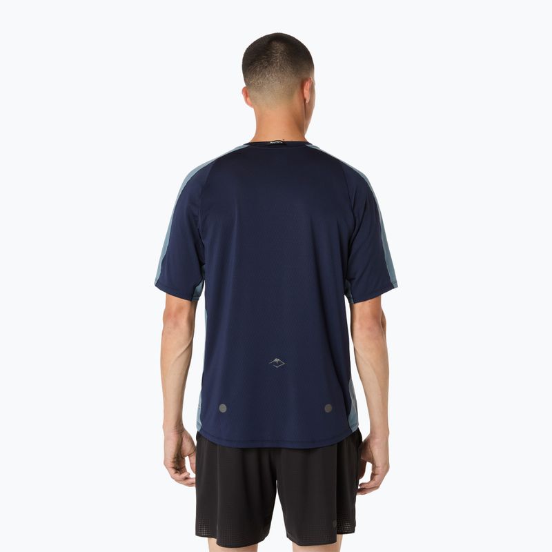 Koszulka do biegania męska ASICS Fujitrail Elite SS Top midnight/ironclad 3