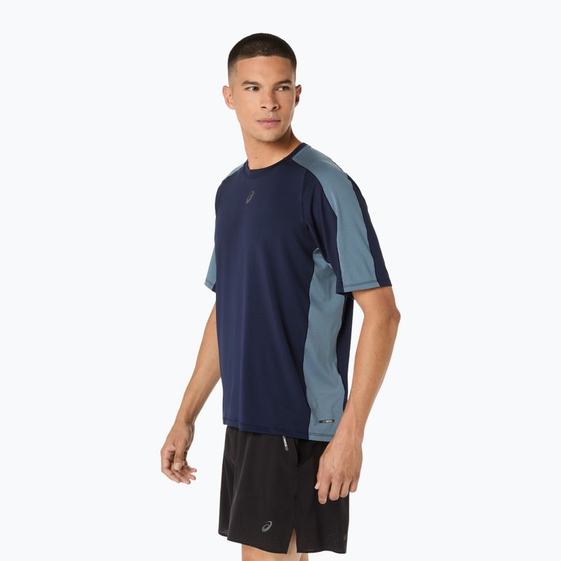 Koszulka do biegania męska ASICS Fujitrail Elite SS Top midnight/ironclad 4