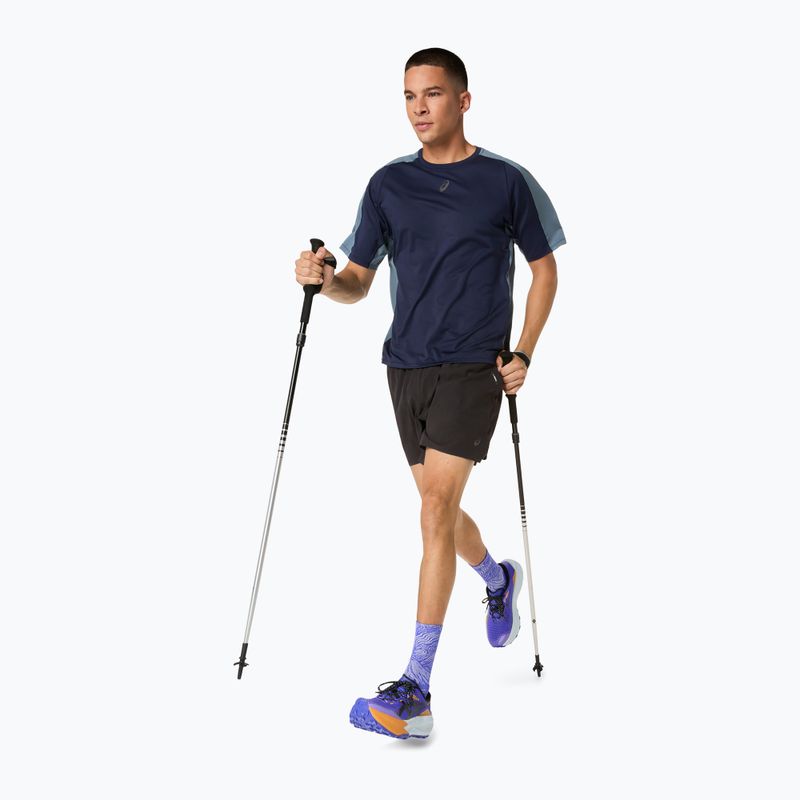 Koszulka do biegania męska ASICS Fujitrail Elite SS Top midnight/ironclad 11