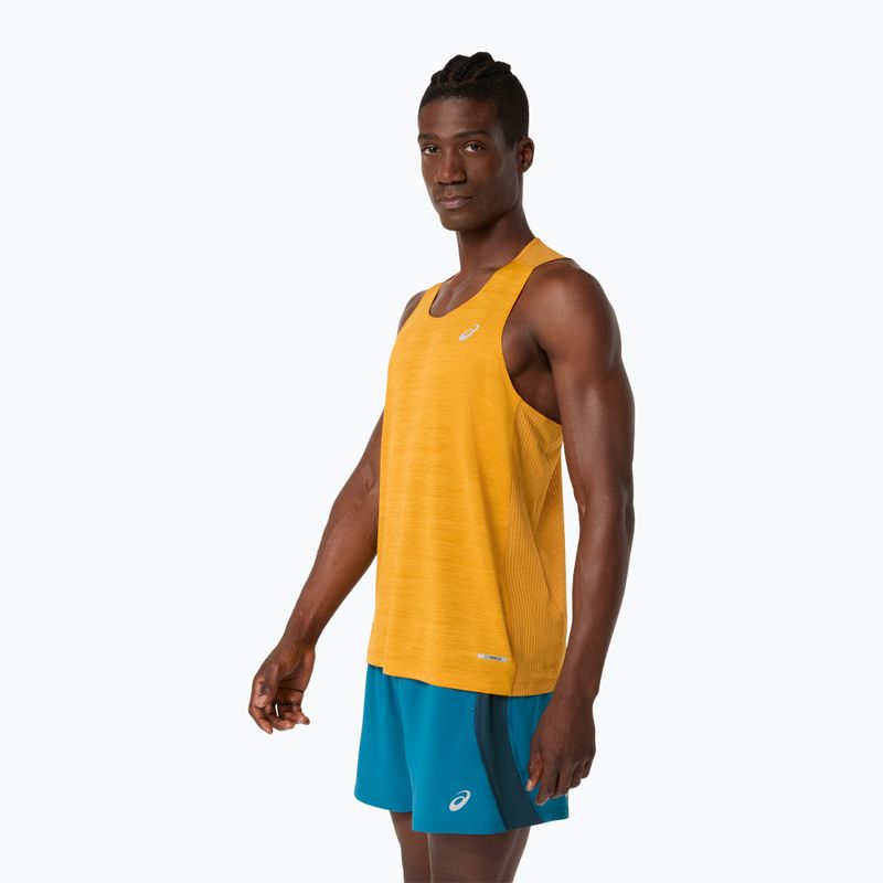Koszulka do biegania męska ASICS Road Singlet yamabuki 4