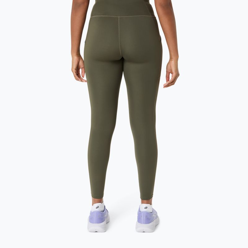 Legginsy do biegania damskie ASICS Core Tight dark olive 2
