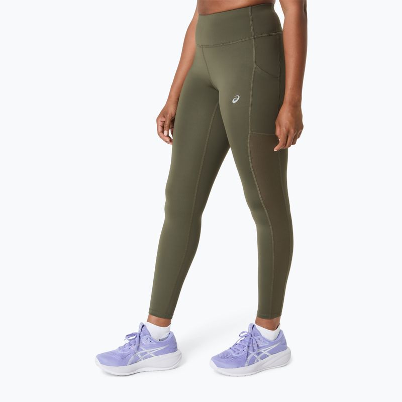 Legginsy do biegania damskie ASICS Core Tight dark olive 3