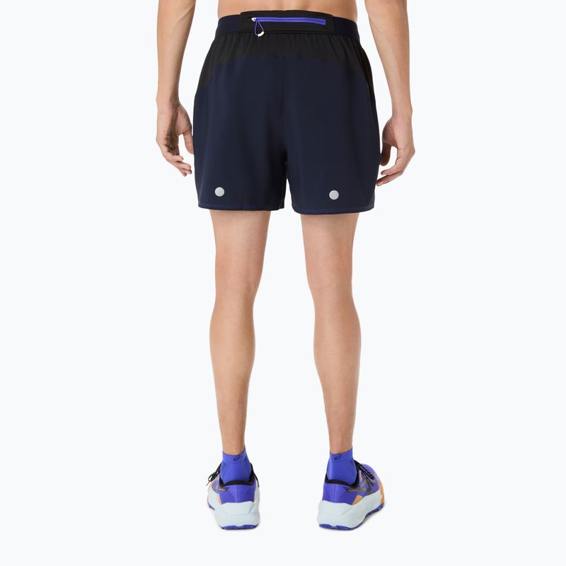 Spodenki do biegania męskie ASICS Fujitrail All Over Print 5IN midnight/cobalt burst/cream 3