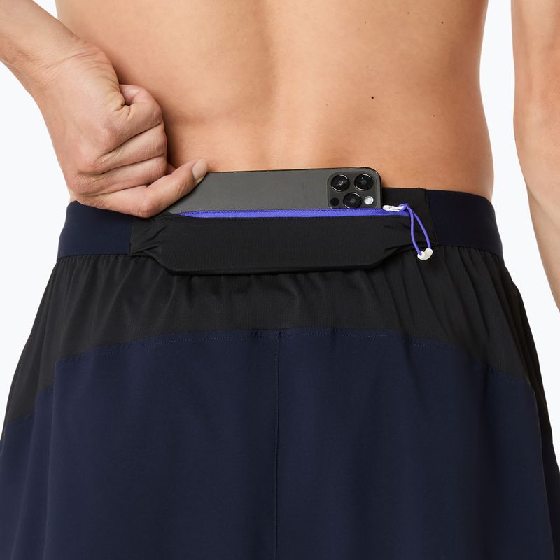 Spodenki do biegania męskie ASICS Fujitrail All Over Print 5IN midnight/cobalt burst/cream 8