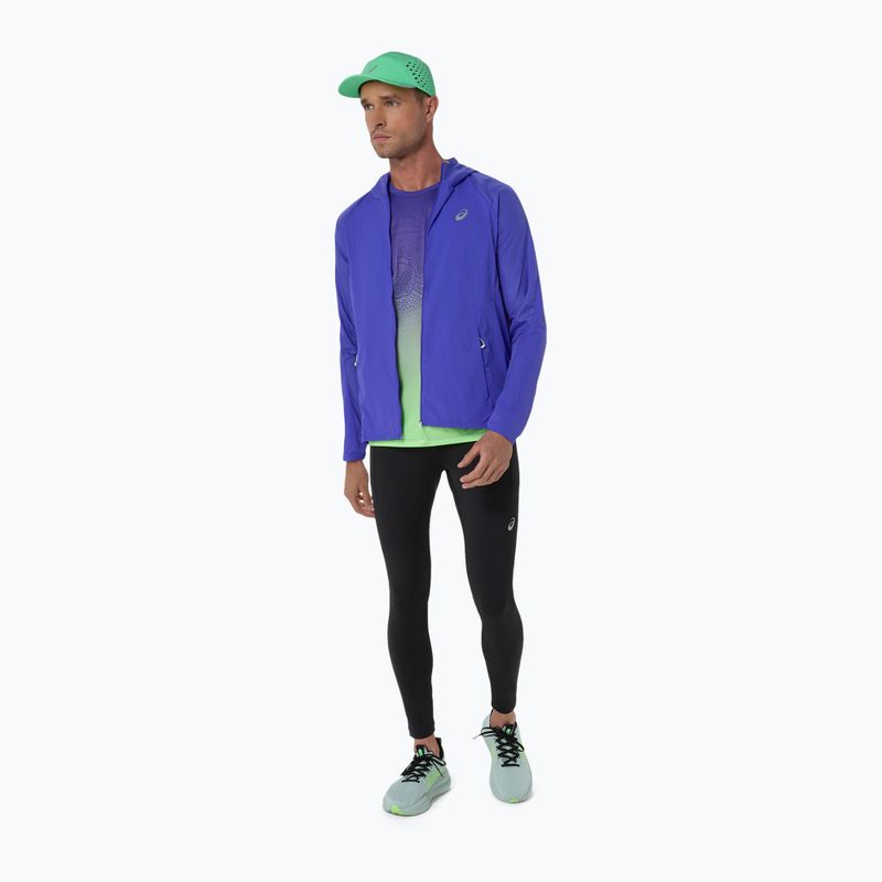 Kurtka do biegania męska ASICS Road Packable cobalt burst/illuminate green 15