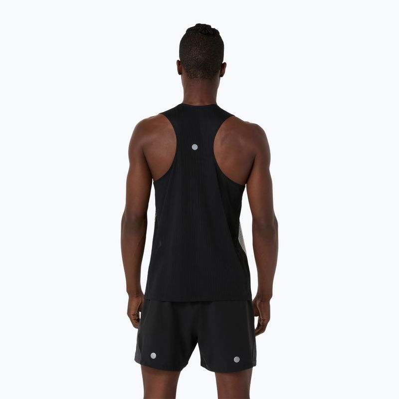 Koszulka do biegania męska ASICS Road Fade Singlet performance black/cream 2