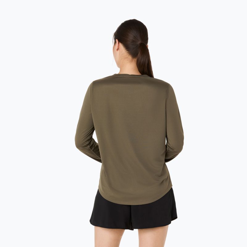 Longsleeve do biegania damski ASICS Core Top dark olive 3