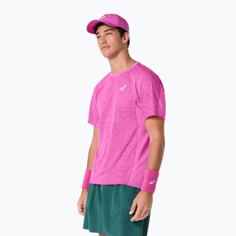 Koszulka tenisowa męska ASICS Match Jacquard digital sakura 5