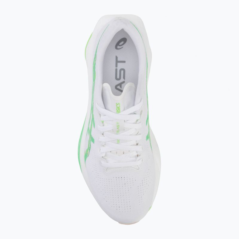 Buty do biegania damskie ASICS Sonicblast white/vital green 5