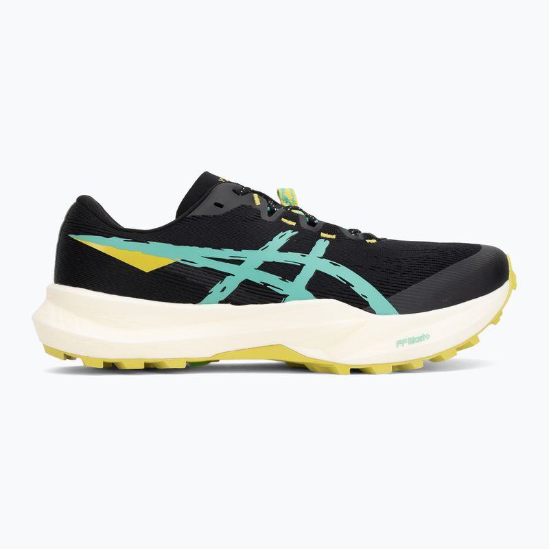 Buty do biegania męskie ASICS Fuji Lite 6 black/aurora green 2
