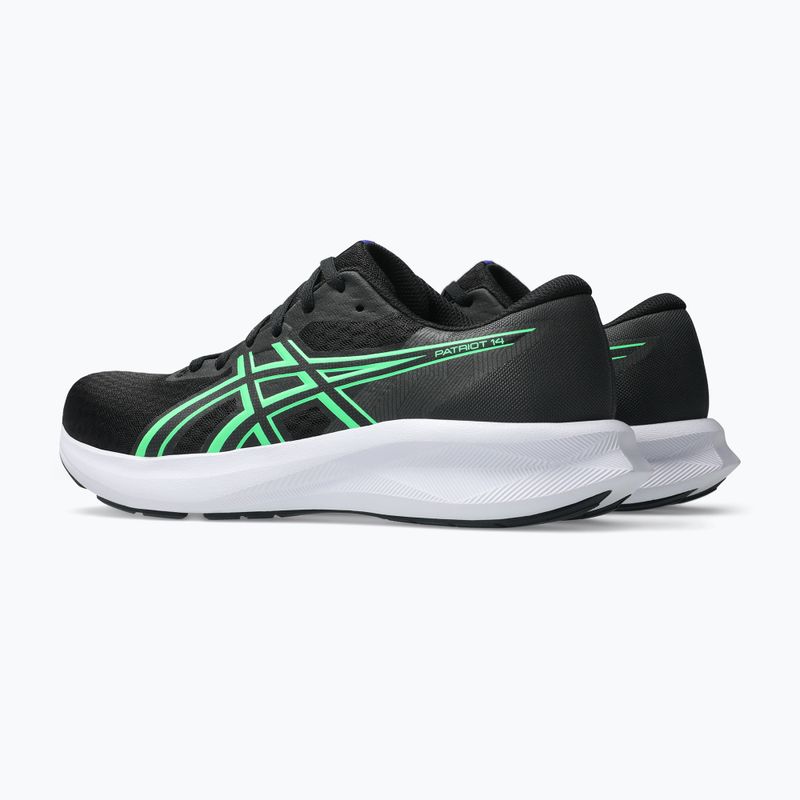 Buty do biegania męskie ASICS Patriot 14 black/vital green 4