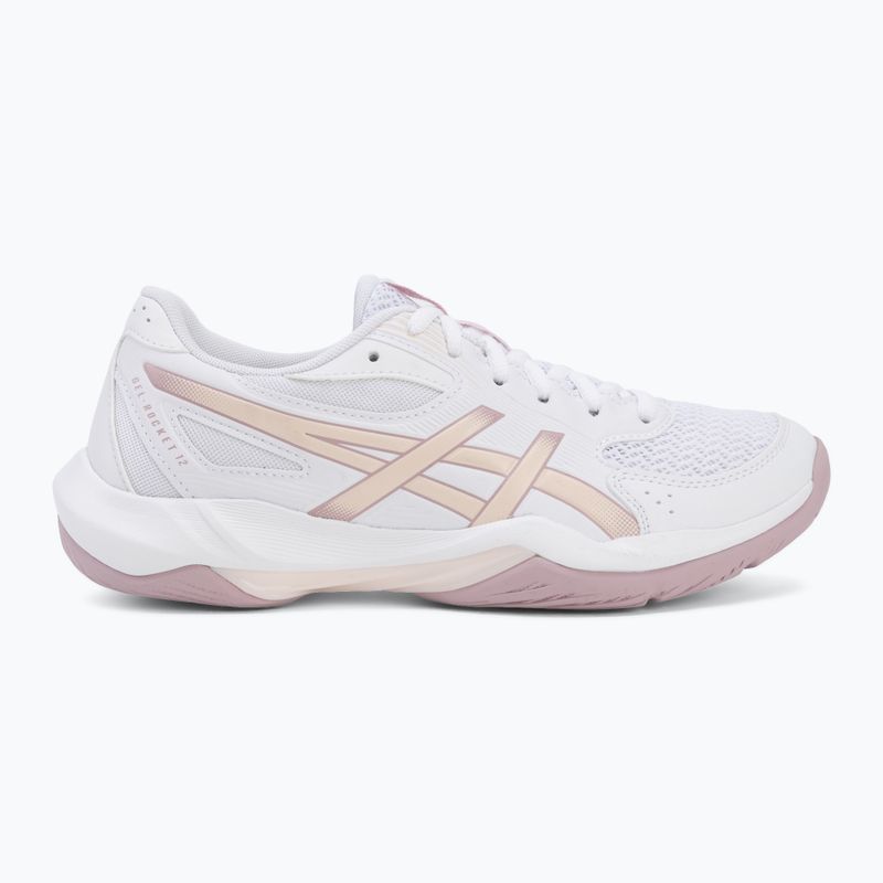 Buty do siatkówki damskie ASICS Gel-Rocket 12 white/pearl pink 2