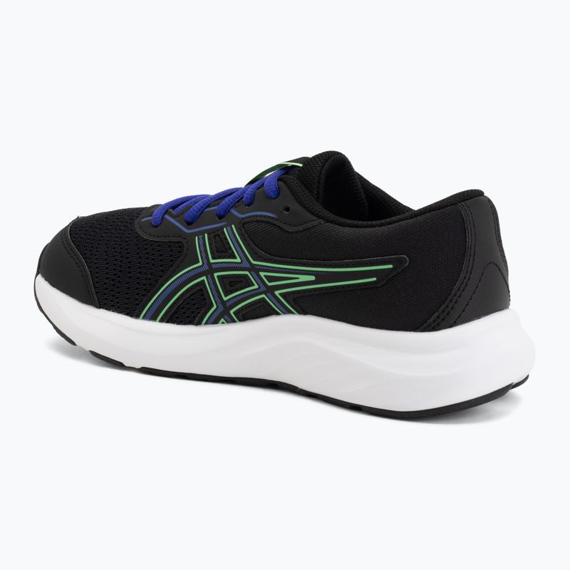 Buty do biegania dziecięce ASICS Contend 9 GS black/vital green 3