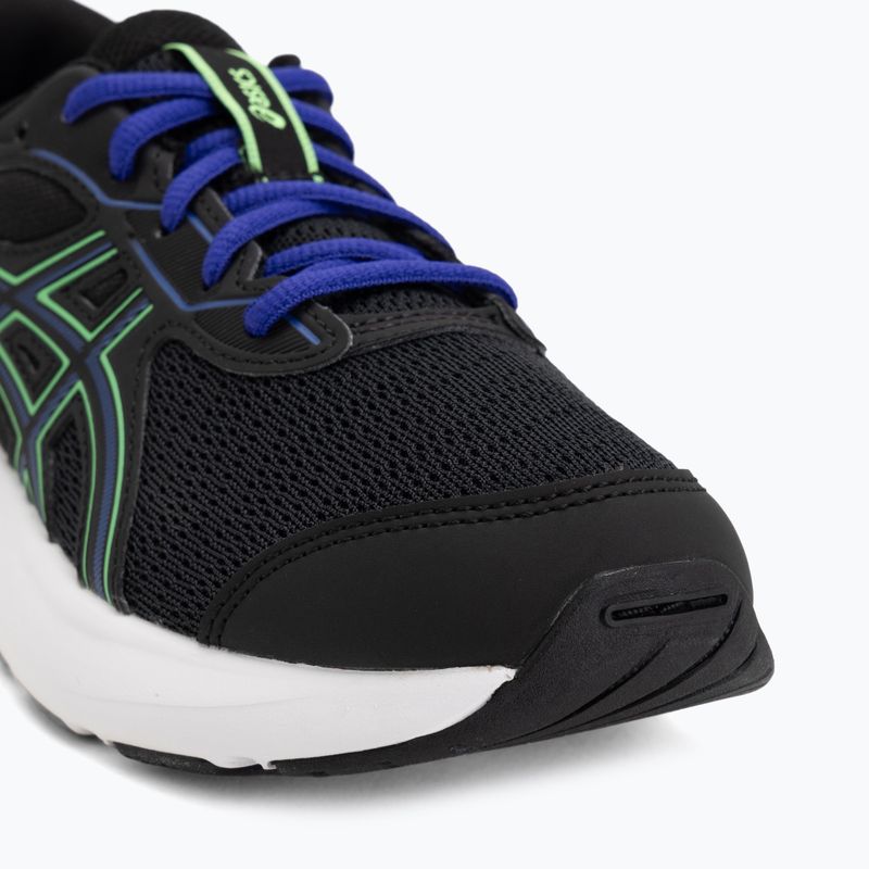 Buty do biegania dziecięce ASICS Contend 9 GS black/vital green 7
