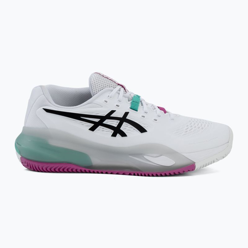 Buty do tenisa męskie ASICS Gel-Resolution X Clay white/aurora green 2
