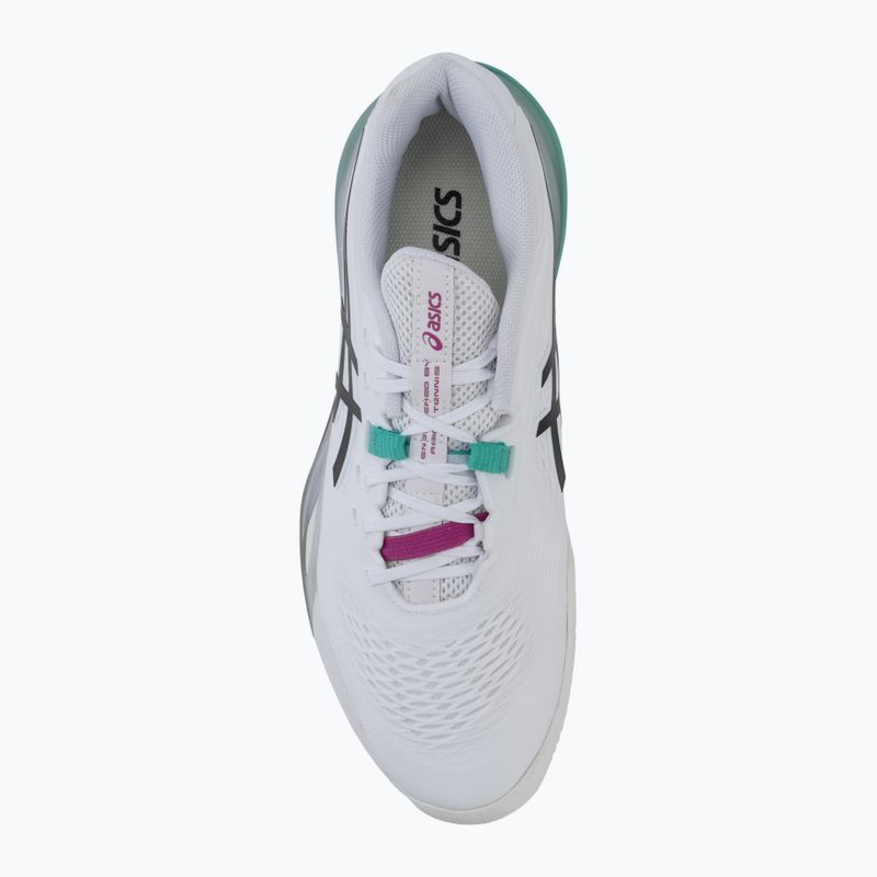Buty do tenisa męskie ASICS Gel-Resolution X Clay white/aurora green 5