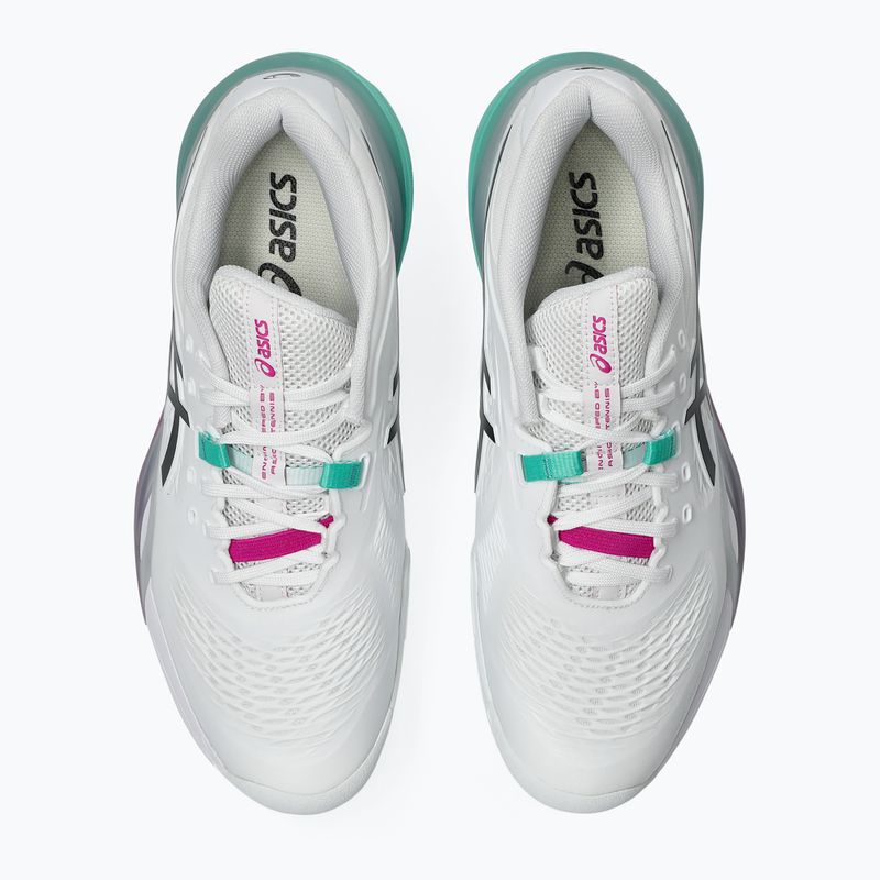 Buty do tenisa męskie ASICS Gel-Resolution X Clay white/aurora green 13