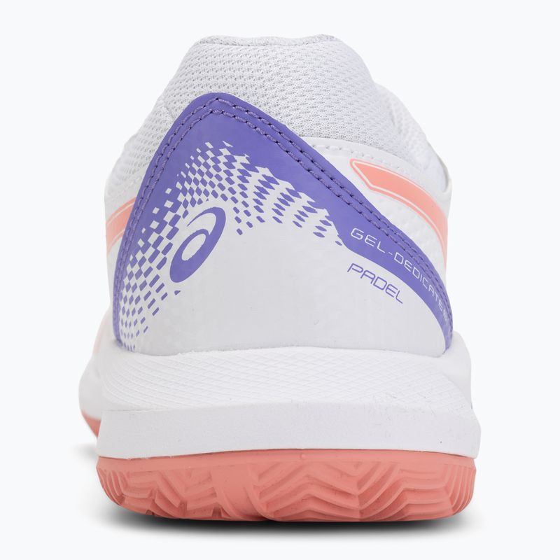 Buty do padla damskie ASICS Gel-Dedicate 8 Padel W white/guava 6