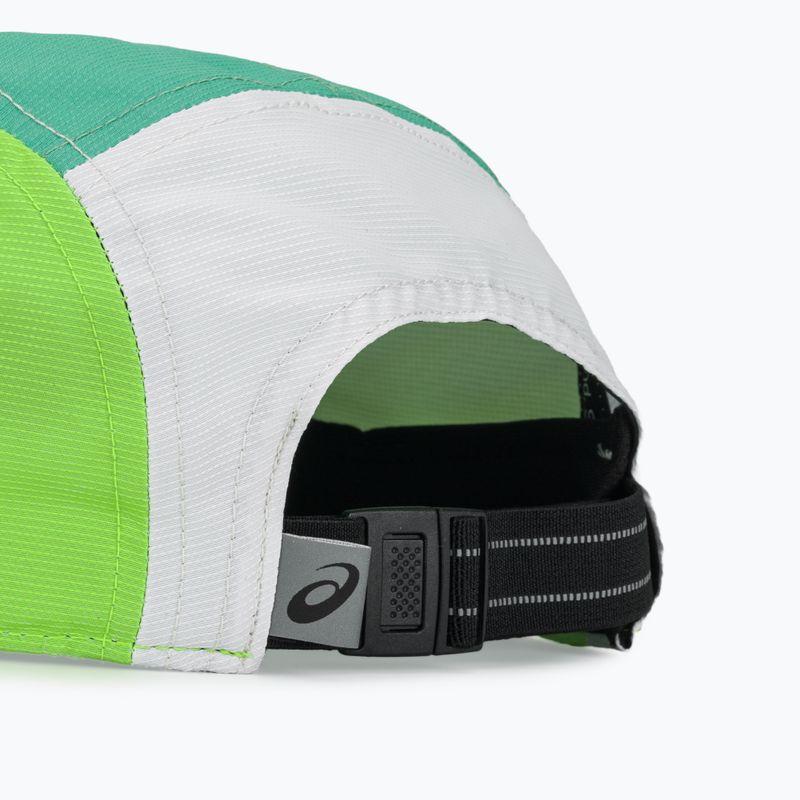 Czapka z daszkiem ASICS Performance Running 5 panel aurora green/cream 4