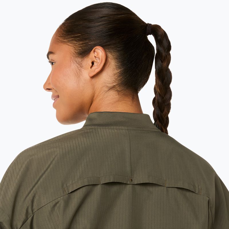 Kurtka do biegania damska ASICS Nagino Run Adjustable dark olive 7