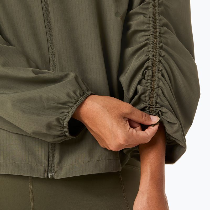 Kurtka do biegania damska ASICS Nagino Run Adjustable dark olive 9