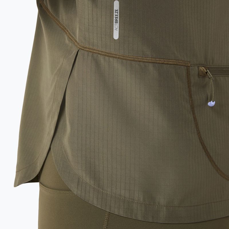 Kurtka do biegania damska ASICS Nagino Run Adjustable dark olive 11