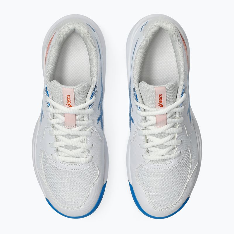 Buty do tenisa dziecięce ASICS Gel-Dedicate 9 GS white/directoire blue 5