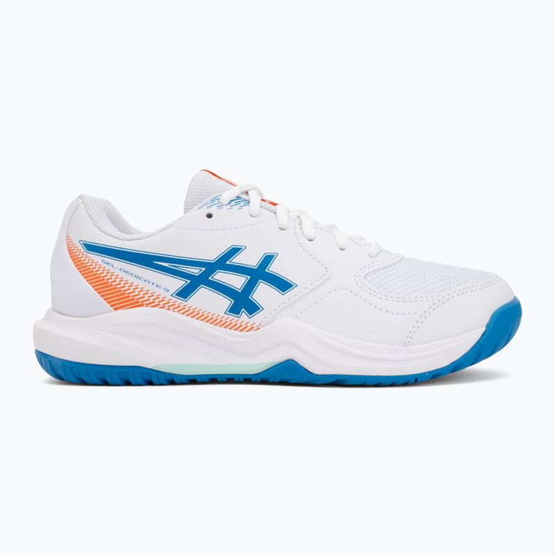 Buty do tenisa dziecięce ASICS Gel-Dedicate 9 GS white/directoire blue 2