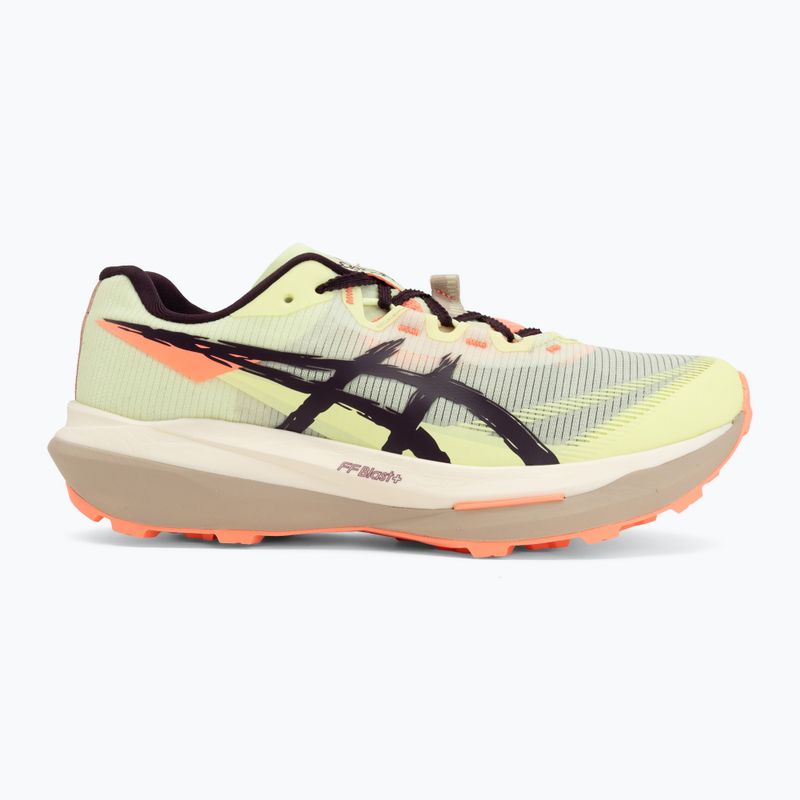 Buty do biegania ASICS Fujispeed 4 illuminate yellow/dark aubergine 2