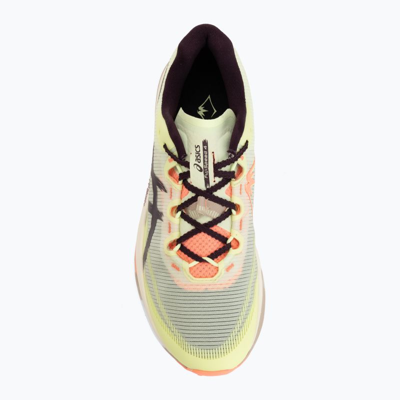 Buty do biegania ASICS Fujispeed 4 illuminate yellow/dark aubergine 5