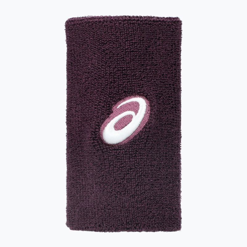 Frotki na nadgarstki ASICS Wrist Band Long 2 szt. dark aubergine