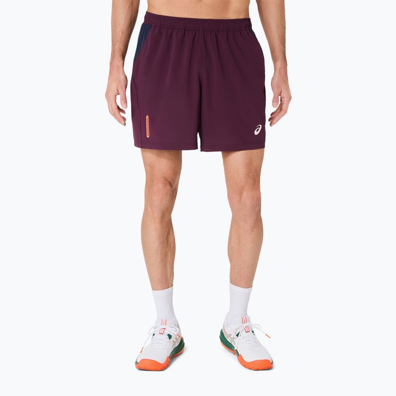 Spodenki tenisowe męskie ASICS Padel Court 7IN dark aubergine
