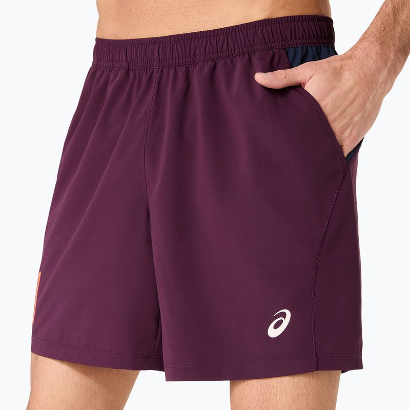 Spodenki tenisowe męskie ASICS Padel Court 7IN dark aubergine 5