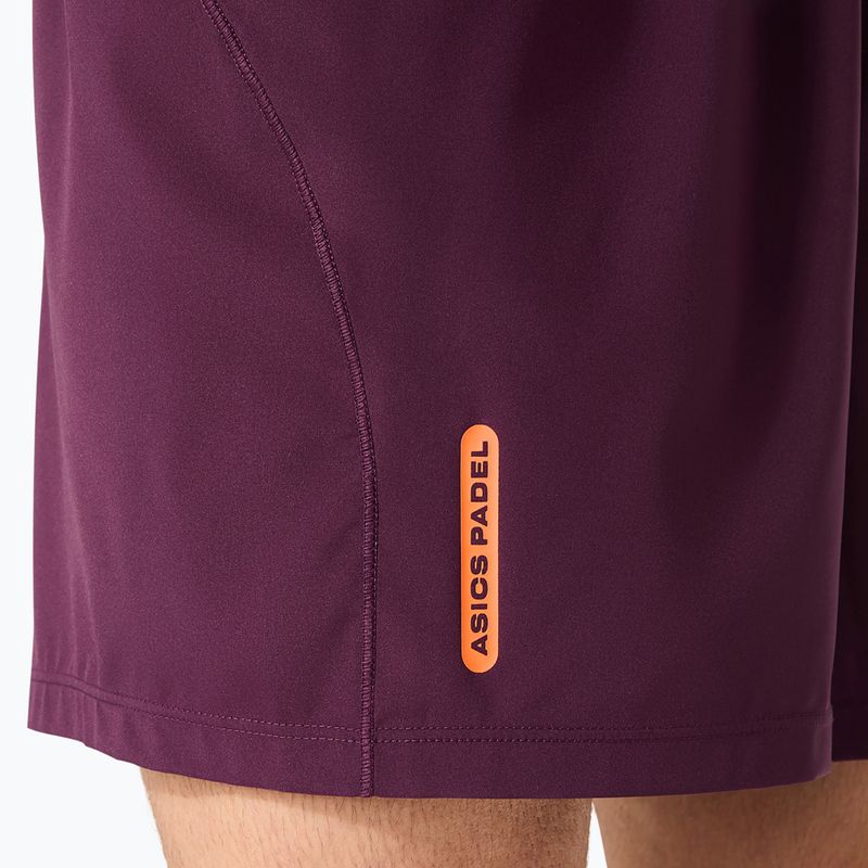 Spodenki tenisowe męskie ASICS Padel Court 7IN dark aubergine 8
