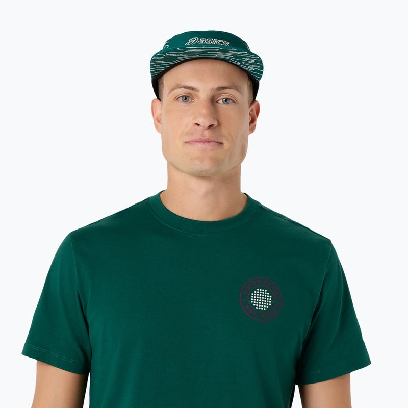 Koszulka tenisowa męska ASICS Padel Court Graphic jewel green 5
