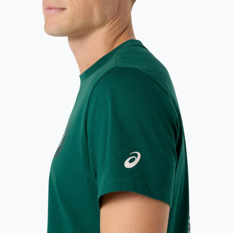 Koszulka tenisowa męska ASICS Padel Court Graphic jewel green 7