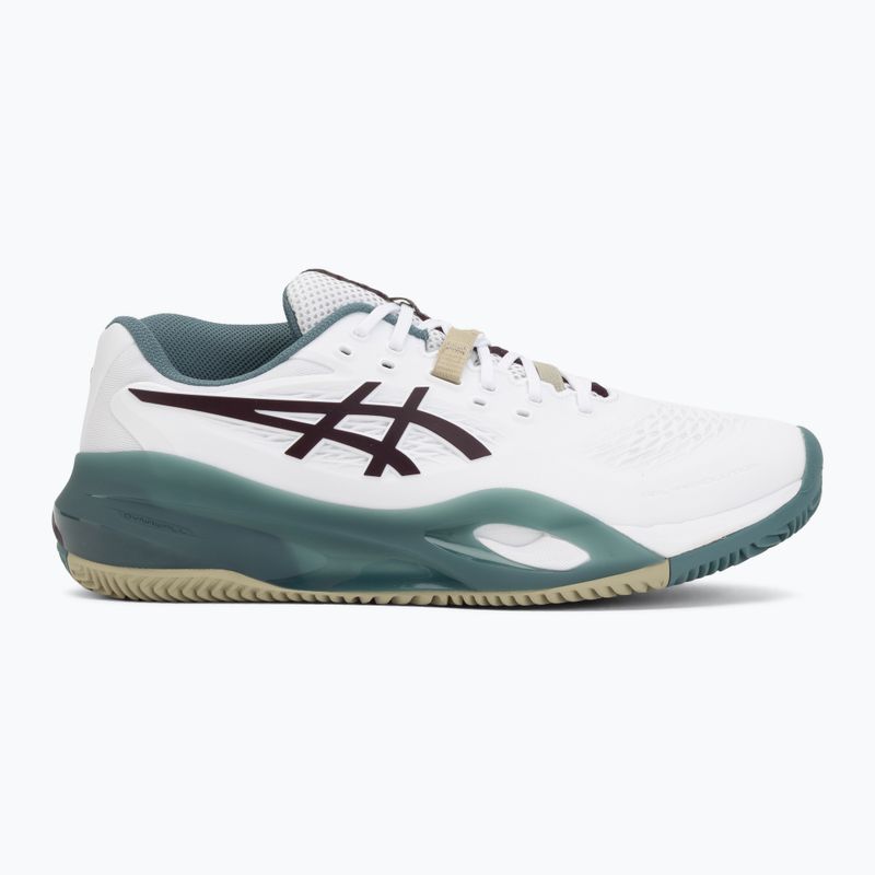 Buty do tenisa męskie ASICS Gel-Resolution X Clay white/dark aubergine 2