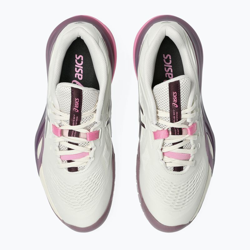 Buty do tenisa damskie ASICS Gel-Resolution X soft oat/dark aubergine 4