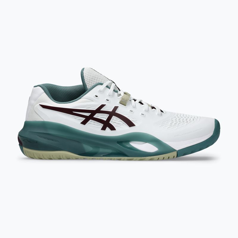 Buty do tenisa męskie ASICS Gel-Resolution X white/dark aubergine