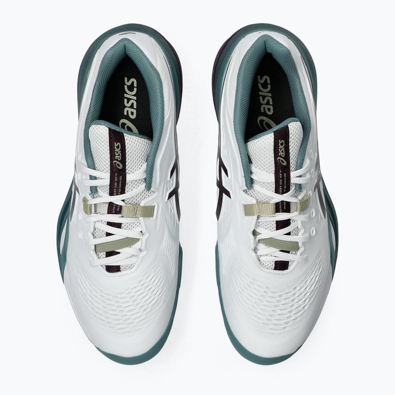 Buty do tenisa męskie ASICS Gel-Resolution X white/dark aubergine 4
