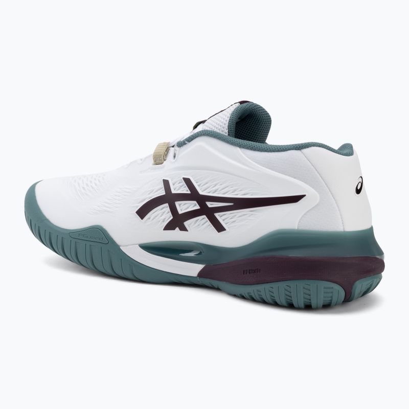 Buty do tenisa męskie ASICS Gel-Resolution X white/dark aubergine 3